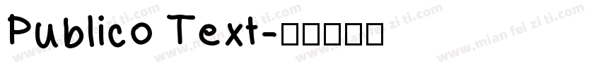 Publico Text字体转换